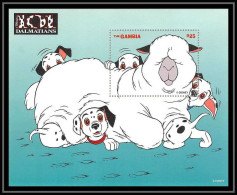 80022 Mi N°341 Gambie Gambia 101 Dalmatiens Dalmatians Chien (dog) Disney Bloc (BF) Neuf ** MNH 1997 - Disney