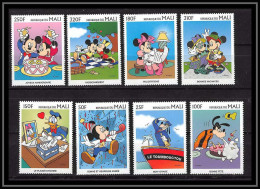 80011 Mi N°1823/1830 Mali Mickey Serie Complète Disney Neuf ** MNH 1997 - Mali (1959-...)