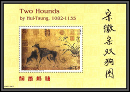 80899 Grenada Mi BF 750 Two Hounds Hui Tsung China Tableau (Painting) Chiens Chien Dog Dogs TB Neuf ** MNH 2006  - Autres & Non Classés