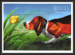 80898 Grenada Carriacou Petite Martinique Mi BF 487 Basset Hound Chiens Chien Dog Dogs TB Neuf ** MNH 2000 Papillons - Grenade (1974-...)