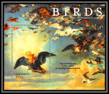 80847b Gambia Gambie Mi N°491 Aigle Eagle Tableau (Painting) Reinagle Oiseaux Birds Bird Tableau Painting 2000 ** MNH  - Other & Unclassified