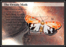 80790 Dominica Dominique YT N°456 The Ornate Moth Uthethesia Ornatrix ** MNH Papillons Butterflies Schmetterlinge 2002 - Vlinders