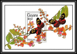 80783 Guyana Guyane Mi BF N°101 TB Neuf ** MNH Papillons Butterflies Schmetterlinge Heliconius Aoede 1990 - Papillons