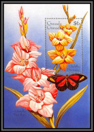80763 Grenada Grenadines Mi N°354 TB Neuf ** MNH Papillons Butterflies Schmetterlinge Glaïeul Gladiolus - Vlinders