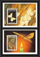 80768 Grenada Mi N°330/331 TB Neuf ** MNH Papillons Butterflies Schmetterlinge 1993 Avocado Moth Titan Hawk - Grenade (1974-...)