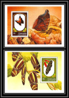 80765 Grenada Grenadines Mi N°268/269 TB Neuf ** MNH Papillons Butterflies Schmetterlinge Orion Zebra 1993 - Mariposas