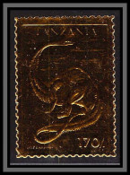 80716 Tanzania Tanzanie 1996 OR Gold Stamps MNH Prehistorics Dinosaures Dinosaurs Diplodocus - Tanzania (1964-...)