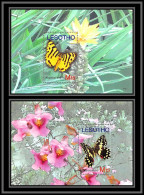 80750 Lesotho Mi 208/209 TB Neuf ** MNH Papillons Butterflies Schmetterlinge Amphicallia Tigris 2007 - Mariposas