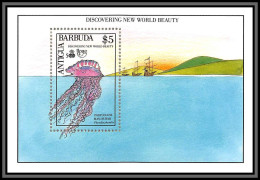 80678 Antigua Barbuda Mi 158 Physalia Physalis Vessie De Mer ** MNH Poissons Fishes Fish 1989 UPAE Portuguese Man Of War - Antigua And Barbuda (1981-...)