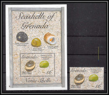 80657f Seashells Of Grenada Mi N°343 + Timbre TB Neuf ** MNH Poissons Fishes Lumpet Shells 1993 - Grenada (1974-...)