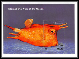 80650 Nevis YT BF N°147 Longhorn Cowfish TB Neuf ** MNH Poisson Vache Fishes International Year Of The Ocean 1998 - St.Kitts-et-Nevis ( 1983-...)