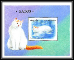 80608 Angola Gatos YT BF N°41 TB Neuf ** MNH Chats (chat Cats Turkish Van Swimming Cat) 1998 - Angola