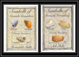 80657a Seashells Of Grenada Grenadines Mi N°279/280 Periwinkle Shells TB Neuf ** MNH Poissons Fishes Bigorneau 1993 - Grenade (1974-...)