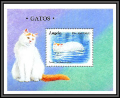 80608 Angola Gatos YT BF N°41 TB Neuf ** MNH Chats (chat Cats Turkish Van Swimming Cat) 1998 - Chats Domestiques