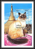 80602 Maldives YT BF N°304 TB Neuf ** MNH Chats (chat Cats Birman Cat) 1994 - Hauskatzen