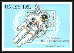 80527 Sierra Leone Mi N°215 Un Isy 1992 United Nation TB Neuf ** MNH Espace International Space Year - Sierra Leona (1961-...)
