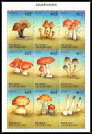 81151 République Centrafricaine Y&t N°1618 A / 1618 J Champignons Afrique Mushrooms Funghi Pilze ** MNH 1999 - Centrafricaine (République)