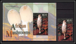 81126b Lesotho Y&t BF N°206 + Timbre Champignons Mushrooms Funghi Pilze 2007 TB Neuf ** MNH  - Funghi