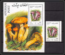 81119 Afghanistan Afghan MI BF N°120 + Timbre Calocybe Persicolor TB Neuf ** MNH Champignons Mushrooms Funghi Pilze 2001 - Pilze