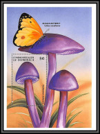 81103 Dominica Dominique Mi BF N°352 Neuf ** MNH Champignons Mushrooms Funghi Pilze 1998 Papillons Butterflies - Pilze