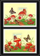 81113 Maldives Mi BF N°341/342 TB Neuf ** MNH Champignons Mushrooms Funghi Pilze Papillons Butterflies 1995 - Mushrooms