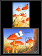 81104 St Vincent Grenadines Mi BF N°448/449 Neuf ** MNH Champignons Mushrooms Funghi Pilze Papillons Butterflies 1998 - Schmetterlinge