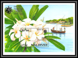 81039 Maldives Mi BF 173 Plumeria Obtusa Frangipanier Acre Tree TB Neuf ** MNH Flowers Flower Fleurs Expo 90 Asaka 1990 - Otros & Sin Clasificación