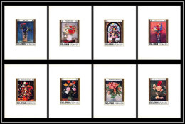 81052 Oman Renoir Manet Redon Bruegel Roses Flowers Fleurs Tableau (Painting) Deluxe Miniature Sheets ** MNH 1969 - Otros & Sin Clasificación