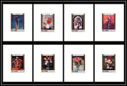 81052 Oman Renoir Manet Redon Bruegel Roses Flowers Fleurs Tableau (Painting) Deluxe Miniature Sheets ** MNH 1969 - Sonstige & Ohne Zuordnung