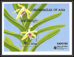 81028 Bhutan Bhoutan Mi BF N°253 Orchidées Orchids Asia ** MNH Fleur Flowers Flower Fleurs 1990 Expo 90 Osaka Japan - Bhoutan