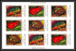 80982 Noyta Frogs Grenouilles Rana Reptiles ** MNH 2000 Non Dentelé Imperf Superbe Visuel - Grenouilles