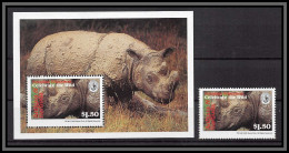 80972b Antigua & Barbuda Mi N°284 + Timbre Rhinocéros ** MNH 1994 Sierra Club Centennial - Neushoorn