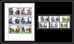 80971b Togo Togolaise Mi N°3479/3480 3484/3487 Bloc + Serie éléphant Singes Apes Monkeys Papio Anubis Patas ** MNH 2010 - Monkeys