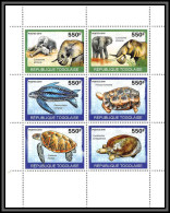 80963 Togo Togolaise Mi N°3424/3427 3479/3480 ** MNH 2010 éléphant Tortues Turtles - Tortues