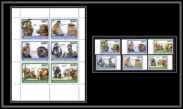 80971b Togo Togolaise Mi N°3479/3480 3484/3487 Bloc + Serie éléphant Singes Apes Monkeys Papio Anubis Patas ** MNH 2010 - Elephants