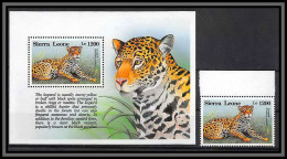 80958b Sierra Leone Y&t BF N°219 Mi 227 + Timbre Leopard Panthera Pardus ** MNH Animaux Animals 1993 - Sierra Leone (1961-...)