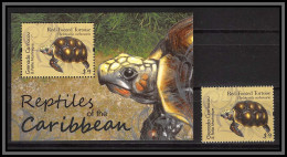 80955a Grenada Carriacou Petite Martinique Mi BF N°656 + Timbre Tortues Tortue Turtle Turtles Reptiles ** MNH 2012 - Schildpadden