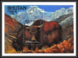 80945 Bhutan Bhoutan Y&t N°99 Yak Bos GrunniensTB Neuf ** MNH Animaux Animals 1984 - Cows