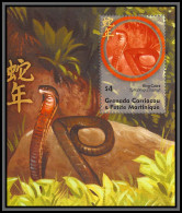 80938 Grenada Carriacou Petite Martinique Scott N°2275 King Cobra Serpent Serpent Snake Neuf ** MNH Animaux Animals 2001 - Grenade (1974-...)