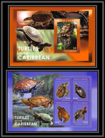 80954 Antigua & Barbuda V 4316/4319 + Bf 692 Tortues Tortue Turtle Turtles Of The Caribbean ** MNH 2012 - Schildpadden