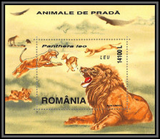 80932 Roumanie Romania Mi BF N°316 Lion Panthera Leo TB Neuf ** MNH Animaux Animals 2001 - Félins