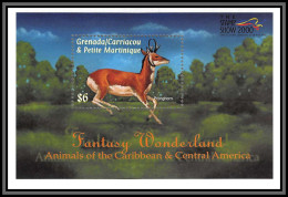 80924 Grenada Carriacou Petite Martinique Mi BF N°494 Pronghorn Antilope D'Amérique TB Neuf ** MNH Animaux Animals 2000 - Grenada (1974-...)