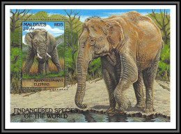 80926 Maldives Y&t BF N°271 Asian éléphant Elephants Elephas TB Neuf ** MNH Animaux Animals 1993 - Eléphants