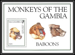80913 Gambia Gambie Mi BF N°229 Guinea Baboons Babouins Singes Ape Apes Monkeys TB Neuf ** MNH Animaux Animals 1994 - Gambia (1965-...)