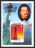 81609c British Virgin Islands 1986 Président Groover Cleveland Statue Of Liberty Statue Liberté New York Dentelé ** MNH  - Britse Maagdeneilanden