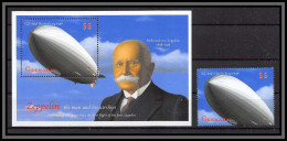 81401b Grenada Grenade Mi 2000 BF N°469 + Timbre TB Neuf ** MNH Ferdinand Von Zeppelin - Zeppelins