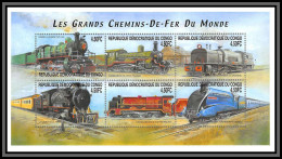 81326 Congo BF N°173 Les Grands Chemins De Fer Du Monde TB Neuf ** MNH Train Trains Locomotive 2001 - Trains