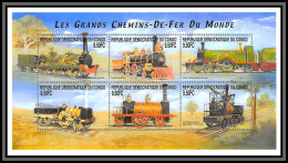 81325 Congo BF N°171 Les Grands Chemins De Fer Du Monde TB Neuf ** MNH Train Trains Locomotive 2001 - Treinen