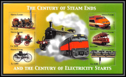 81324 Sierra Leone Mi N°4157/4162 TB Neuf ** MNH Train Trains Locomotive THE CENTURY OF STEAM ENDS - Sierra Leone (1961-...)