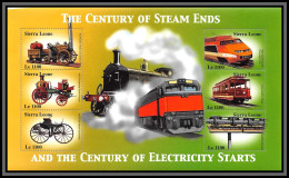 81324 Sierra Leone Mi N°4157/4162 TB Neuf ** MNH Train Trains Locomotive THE CENTURY OF STEAM ENDS - Treni